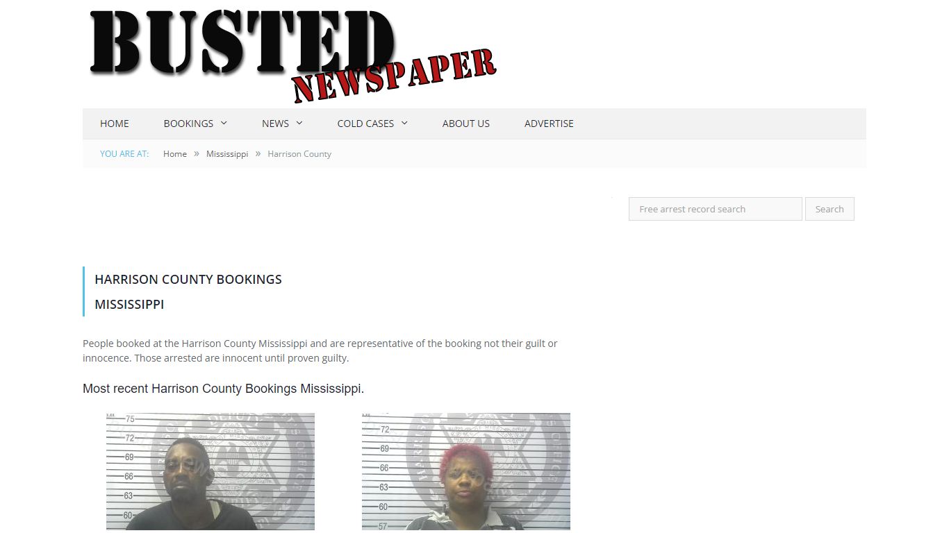 Harrison County, MS Mugshots - BUSTEDNEWSPAPER.COM